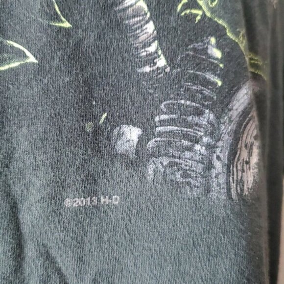 Harley Davidson 2013 Green/black skeleton rider Big Moose Portland Maine - Picture 3 of 8